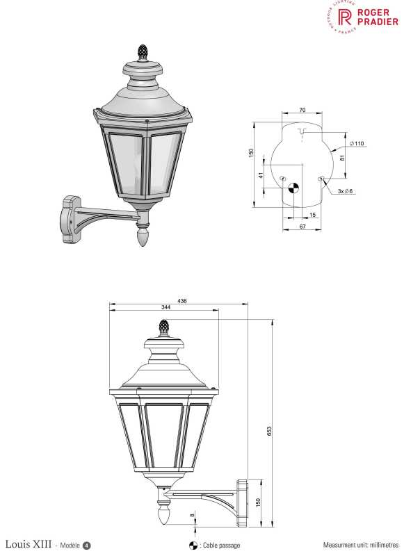 LED Wandlaterne klassisch